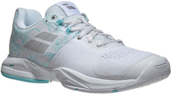 Женские Кроссовки теннисные Babolat Propulse Blast AC Women - white/blue stream