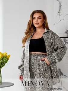 Костюм 5399-черный-молочный Minova