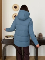 Куртка весенняя удлиненная со съемным капюшоном