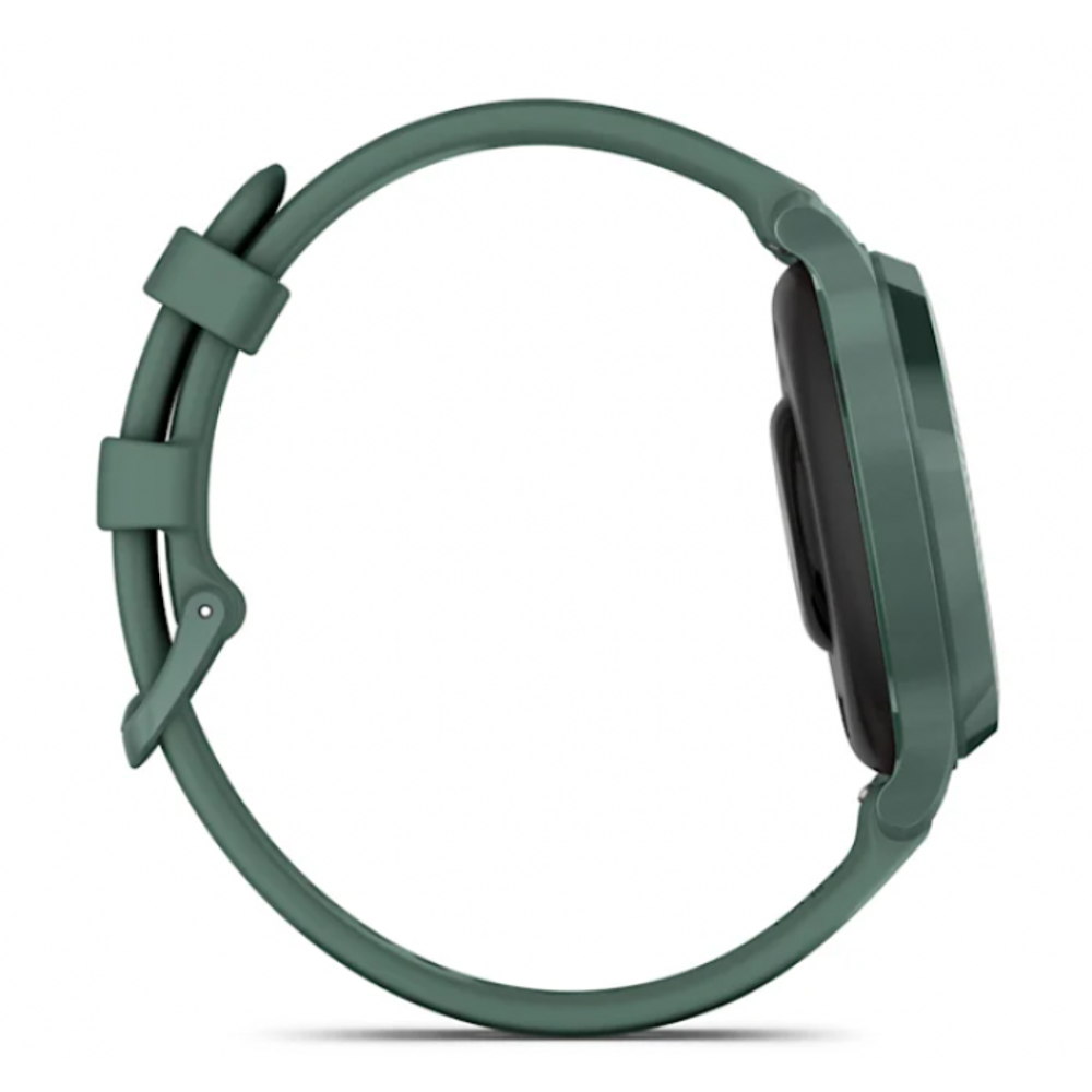 Умные часы Garmin Lily 2 Active цвета Jasper с зеленым силиконовым ремешком