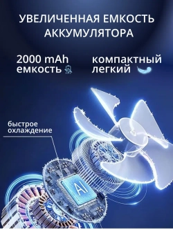 Вентилятор на шею 5 режимов скорости (R-8)