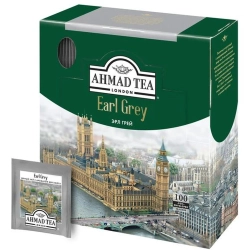 Чай чёрный Ahmad Tea Earl Grey 100 пакетиков (бергамот)