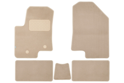 Коврики в салон для CHANGAN CS35Plus 2021-, кроссовер, 5 шт (текстиль, бежевые) KLEVER0409200722112KH