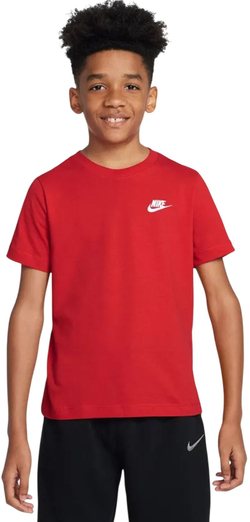 Детская теннисная футболка Nike Boys Sportswear T-Shirt - red/white
