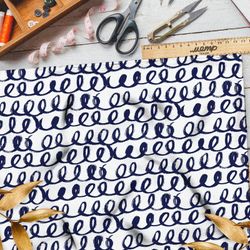 Ткань шифон пружинки