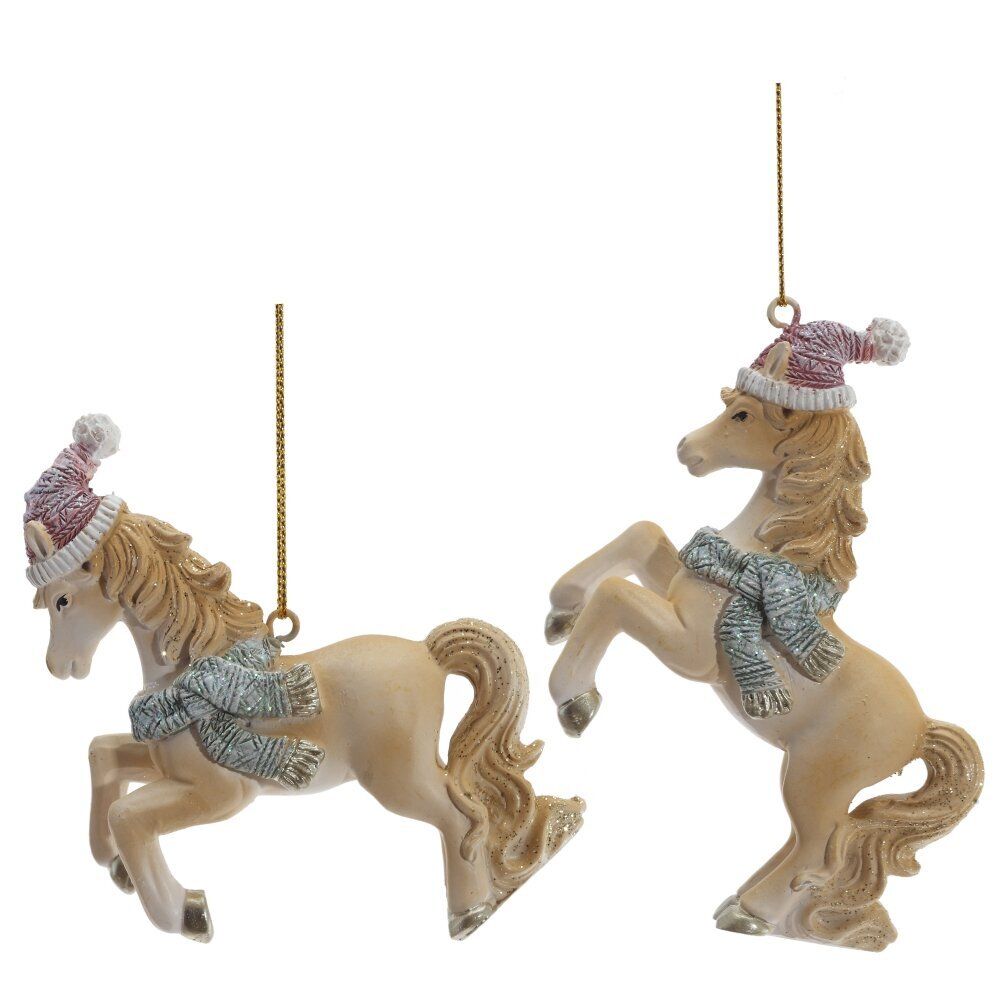 GAEM Фигурка декоративная подвесная "Лошадка", L9 W2,5 H8 см, 2в.
