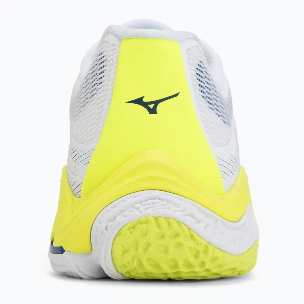 Кроссовки волейбольные Mizuno Wave Lightning Elite white/lighting yellow/dazzling blue
