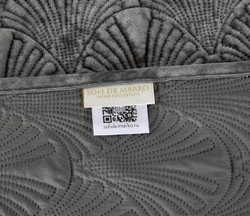 Покрывало 240x260 Sofi De MarkO Розалин темно-серое