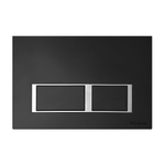 Инсталляция для подвесного унитаза , пластиковая панель смыва TECEspring V, черная матовая S955202