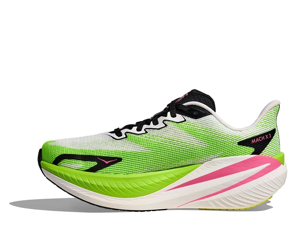 Кроссовки для бега женские Hoka Mach X 3 W Бело-Лайм