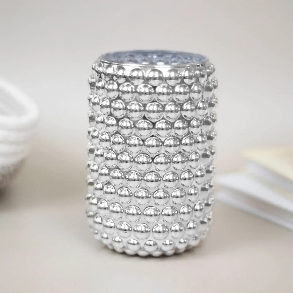 Подсвечник «Капли дождя» 8*12,5 см, Серебро