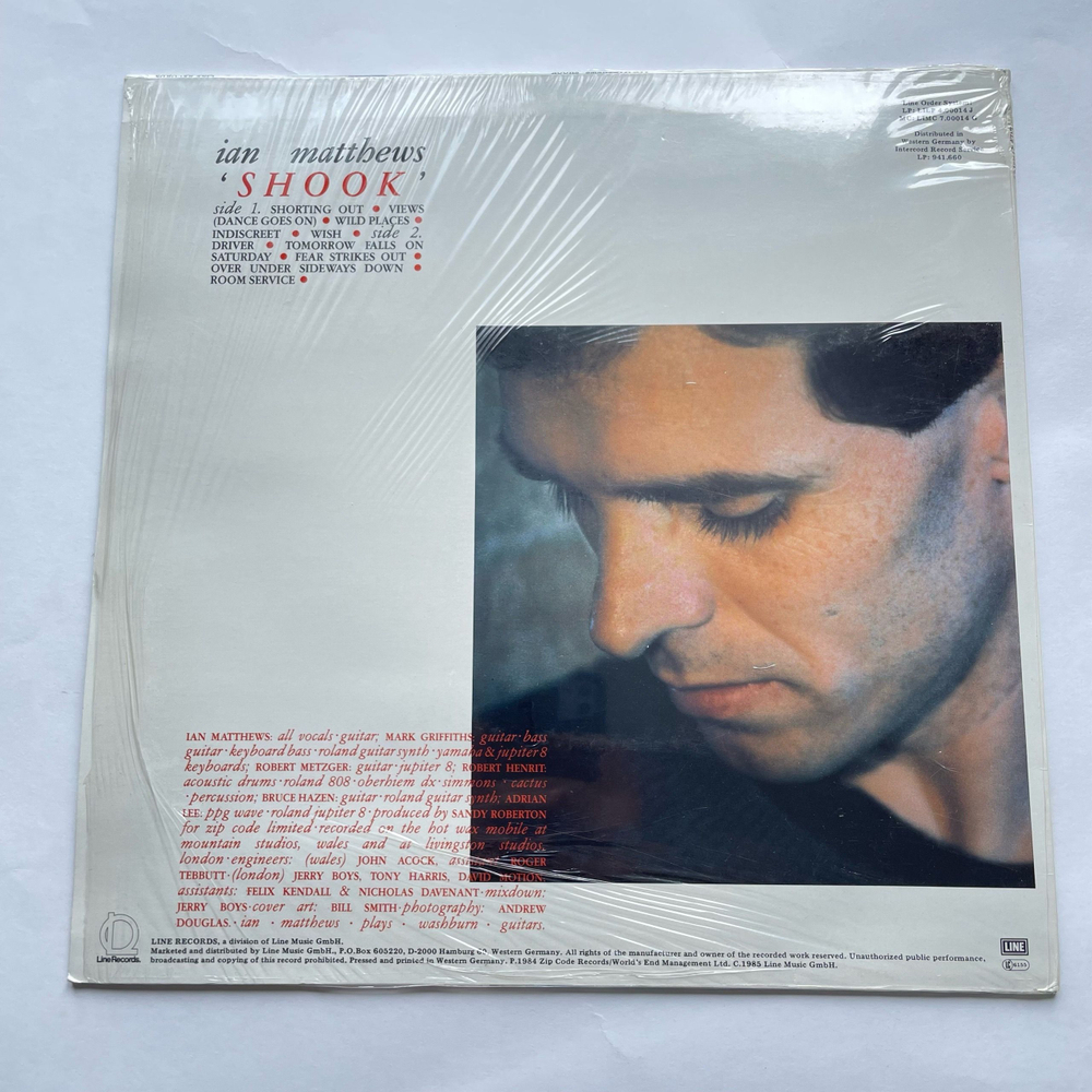 Винтажная виниловая пластинка LP Ian Matthews Shook (Германия 1985) (Белый Винил)