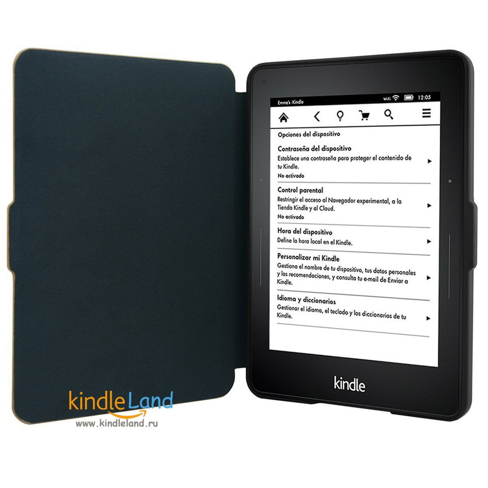 Обложка Kindle Voyage Map Brown