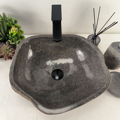 Раковина из речного камня RS-65121 44*39*15 0856