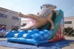 Надувная горка "Крокодил" 12*6*8 м