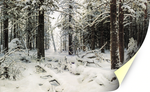 Картина "Зима", Шишкин, печать на холсте Настене.рф