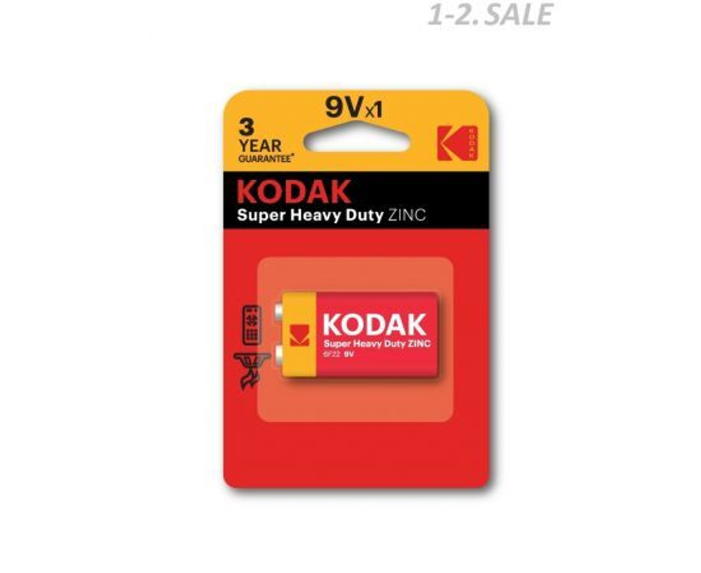 Элемент питания Kodak 6F22 крона BL1