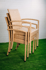 Кресло плетеное ReeHouse Dove, бежевый люкс