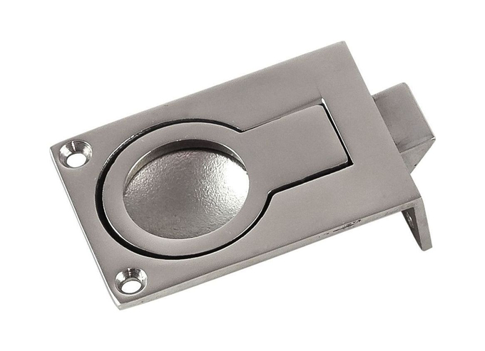 Ручка палубная потайная с защелкой, 57x40, нержавеющая, Marine Rocket