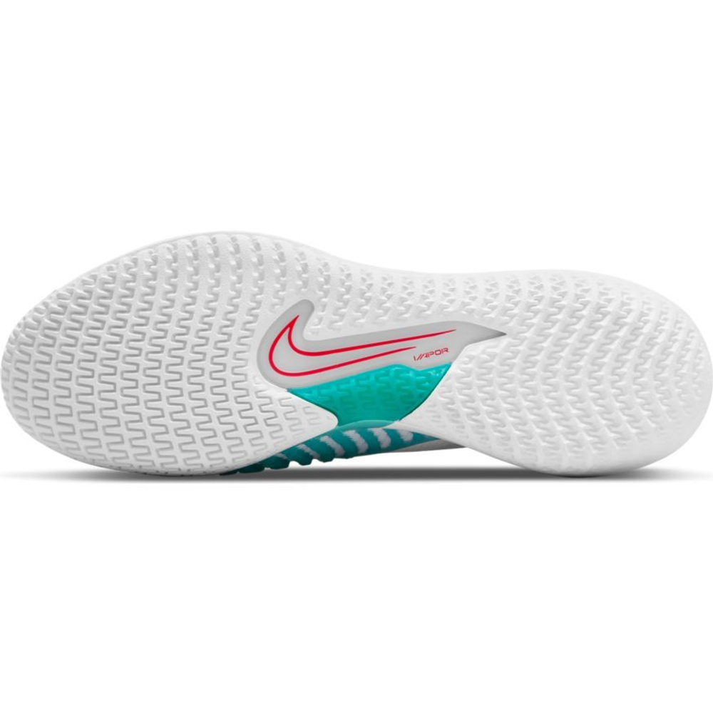 Мужские кроссовки теннисные Nike React Vapor NXT - white/washed teal habanero/red