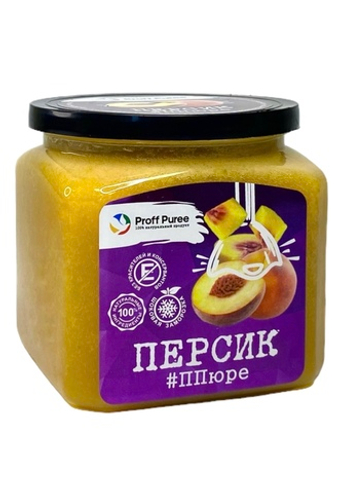 Пюре замороженное Персик Proff Puree 500 г