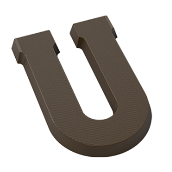 Форма для шоколадных фигур &quot;Буквы&quot; - U (275*135мм)