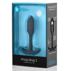 b-vibe Snug Plug 1 - Анальная пробка для ношения