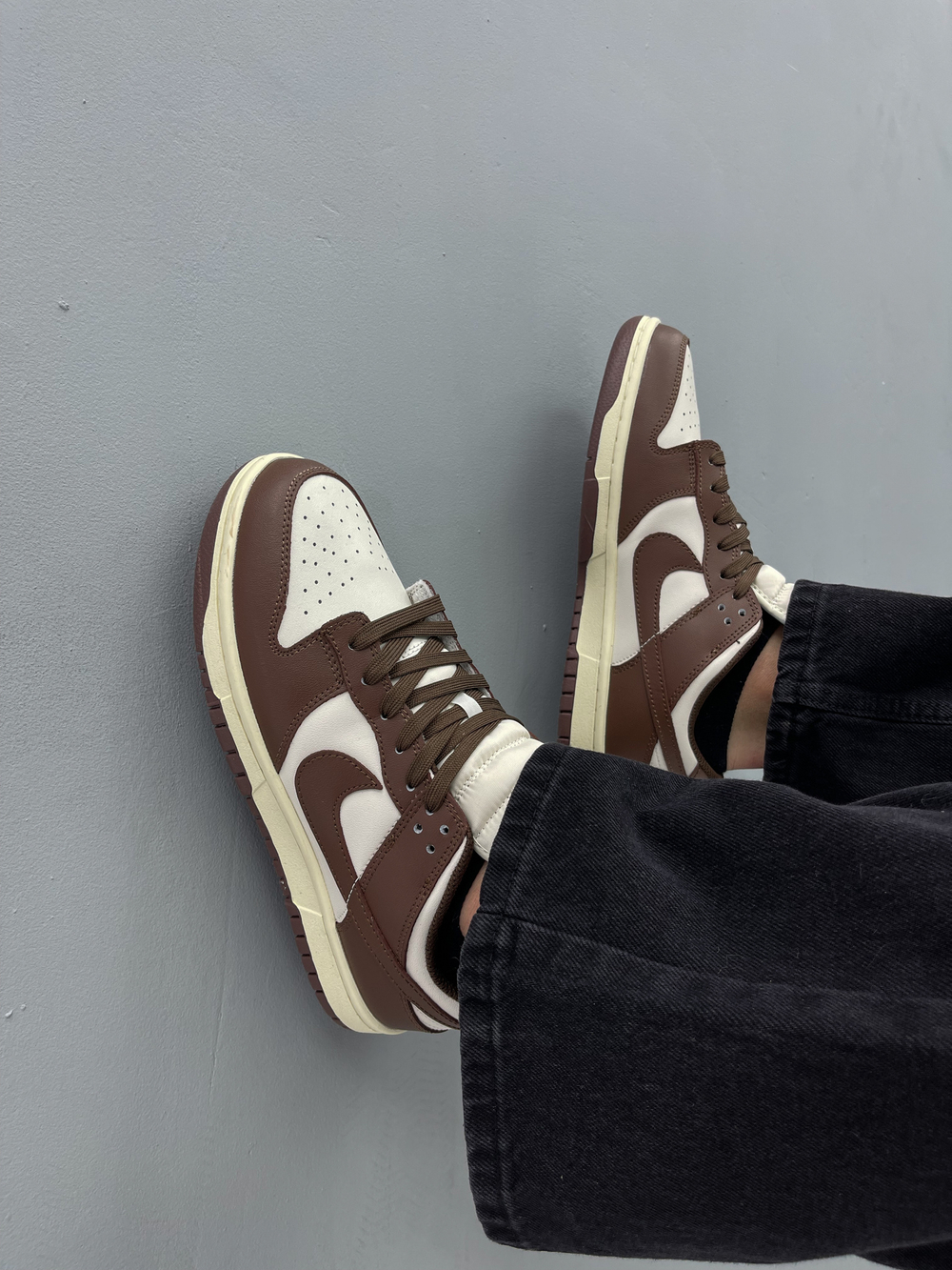 Кроссовки Nike Dunk Low #A5532 (бел.-кор.)