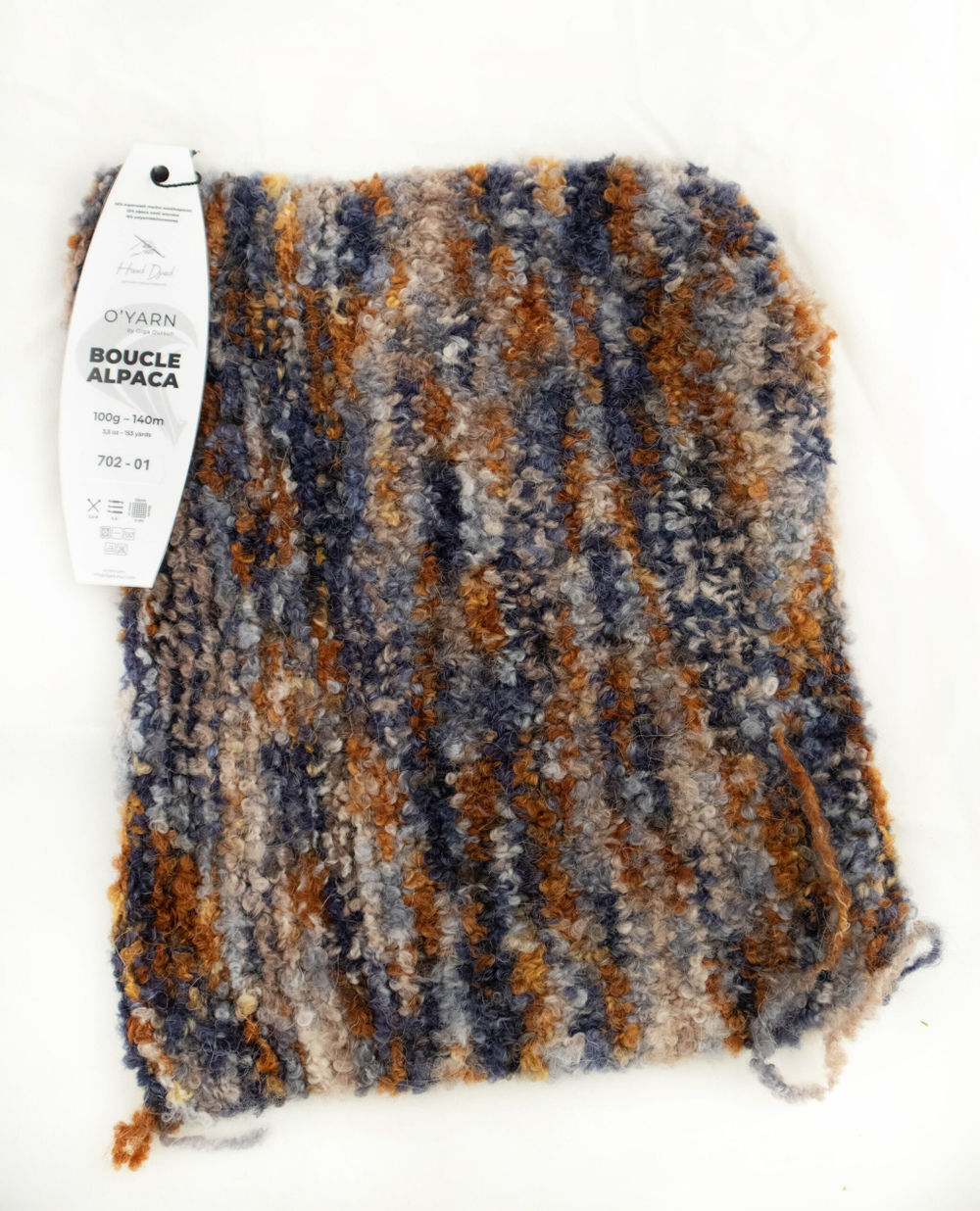 O’YARN BOUCLE ALPACA яркий, 100г