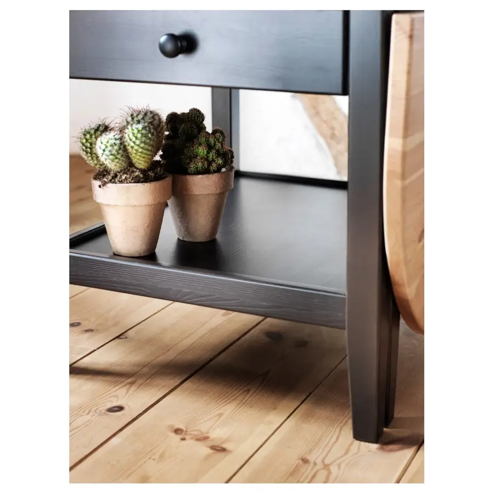 Журнальный стол - IKEA ARKELSTORP/ИКЕА АРКЕЛЬСТОРП, 65x140x52 см, черный/светло-коричневый