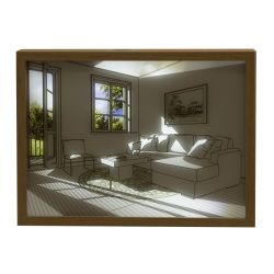 GAEM Панно (подсветка, USB), L31 W4 H23 см, 2в.