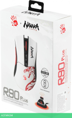 Мышь A4Tech Bloody R90 Plus Naraka белый/рисунок