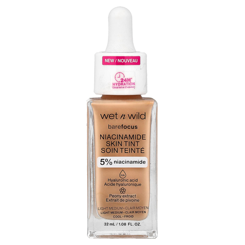 wet n wild, Barefocus, никотинамид, краситель для кожи, 1116316 светлый, 32 мл (1,08 жидк. унции)