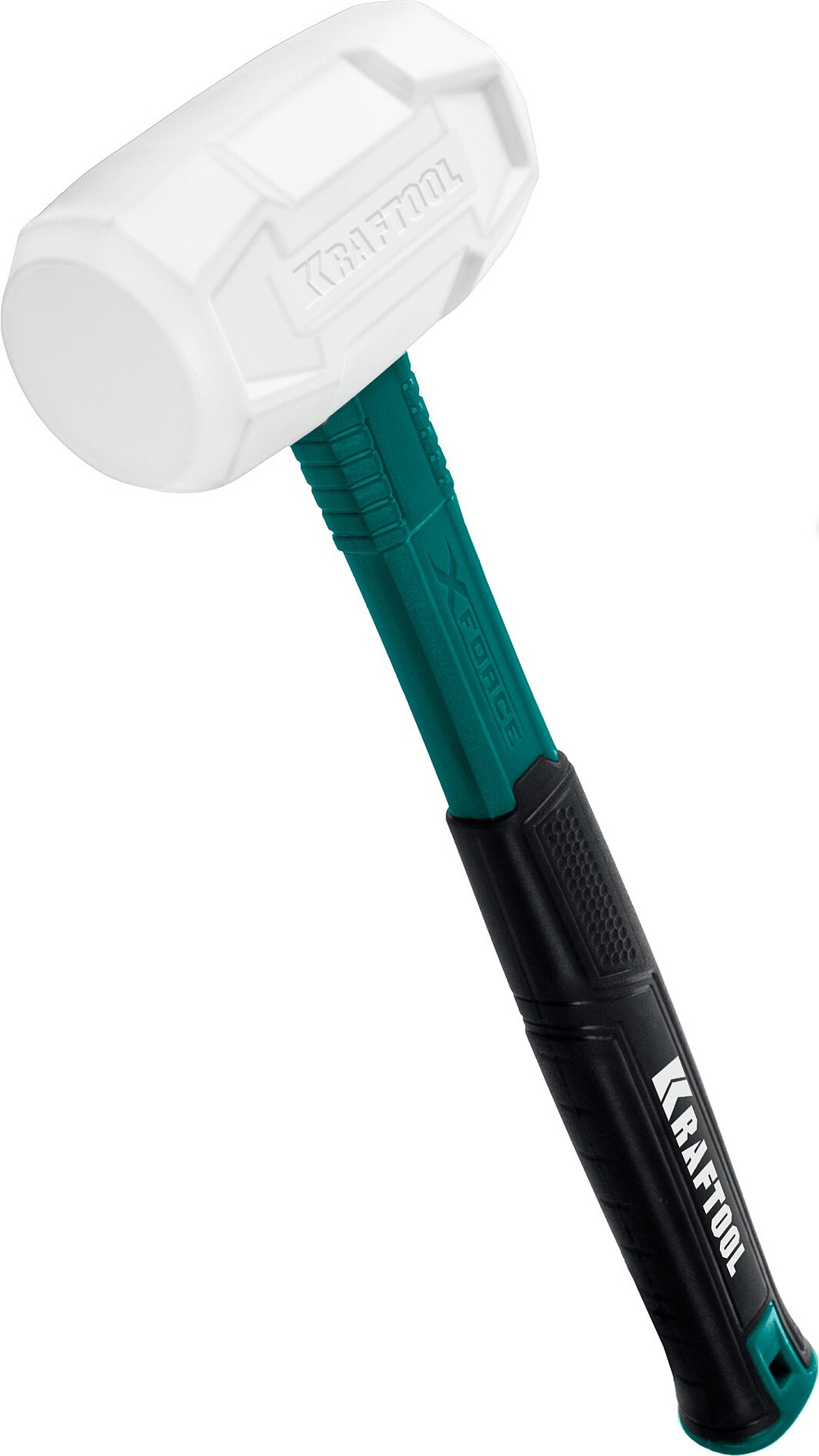 KRAFTOOL X-FORCE, 450 г, белая, резиновая киянка (2077-45)