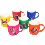 Кружка керамическая 380мл «Зоопарк», рисунки микс