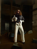 Женские прямые джинсы с завышенной талией Levi's Ribcage Wide Leg A6081-0009