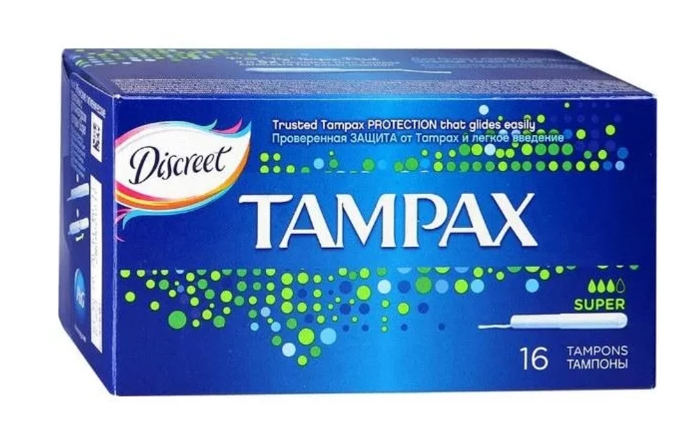 Tampax Тампоны гигиенические Compak Super, 16 шт