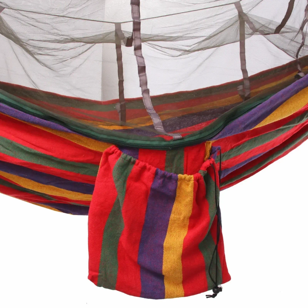 Гамак 200*150см «Шатер» двухместный, х\б, с антимоскитной сеткой, в сумке