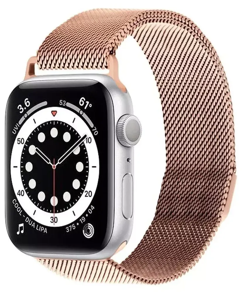 Браслет-ремешок для Apple Watch MILANESE (38-40mm) золотистый