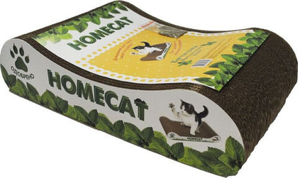 HOMECAT Мятная волна малая Когтеточка для кошек из гофрокартона, 41*24*10 см