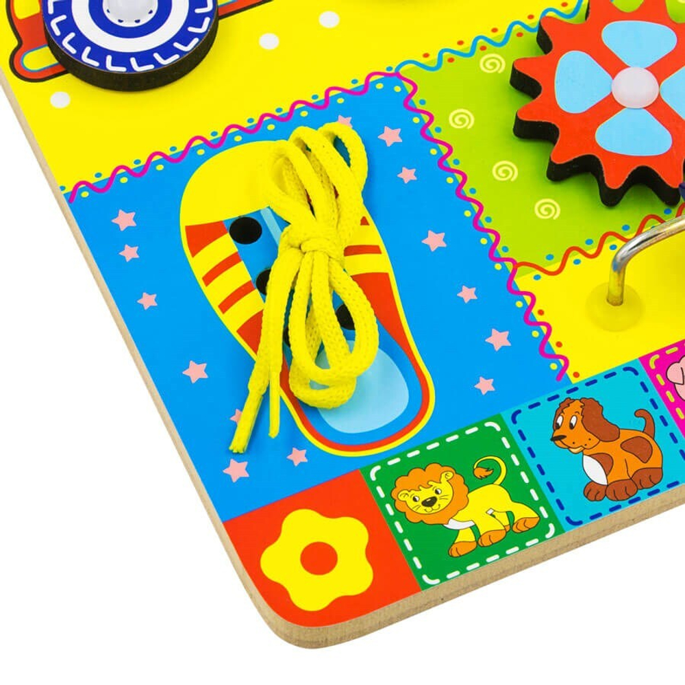 Бизиборд "Учим цифры", развивающая игрушка для детей, обучающая игра из дерева