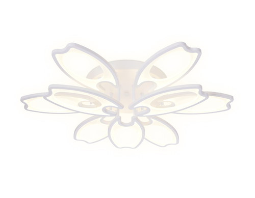 Потолочный светодиодный светильник с пультом FA579/6+3 WH белый 162W 700*640*120 (ПДУ РАДИО 2.4G)