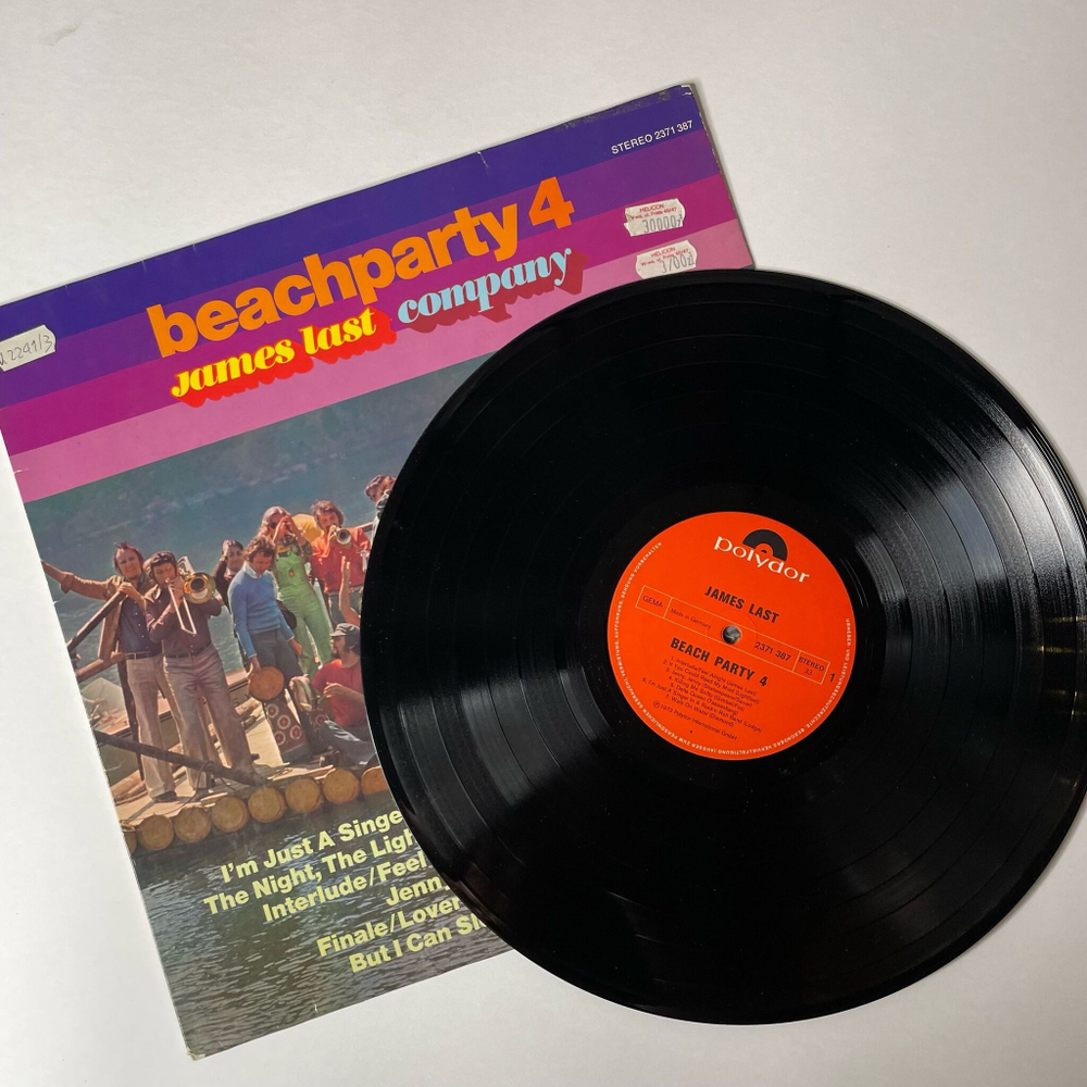 Винтажная виниловая пластинка LP James Last Джеймс Ласт Company Beachparty 4 (Germany 1973)