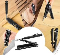 Копировальный шаблон. Регулируемый разметочный карандаш строителя. Повторитель контура. Строительный циркуль. Инструмент для разметки.