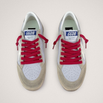 Golden Goose Ball Star / Замша сиреневая / белая звезда