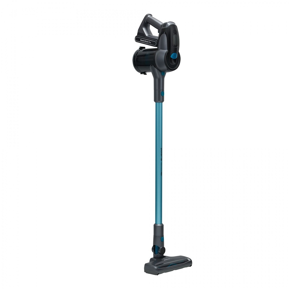 Пылесос POLARIS PVCS 1101 HandStick Pro серый/бирюзовый