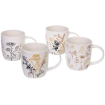 Кружка керамическая 370мл»Цветочный луг», микс рисунков