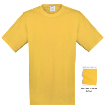 Футболка женская однотонная, цвет желтый, р 42 ( маломерит, р.40 )