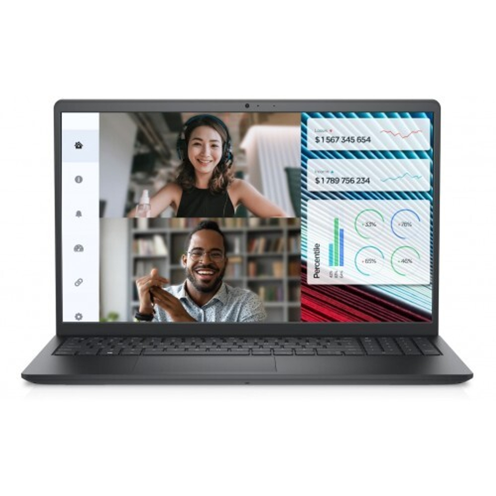 Ноутбук Dell/Vostro 3520/1г/Core i5/1235U/1,3 GHz/8 Gb/512Gb M.2 PCIe SSD/Intel UHD/15,6'' FHD/Wi-Fi 5/BT 5.1/Win11 Pro/Чёрный