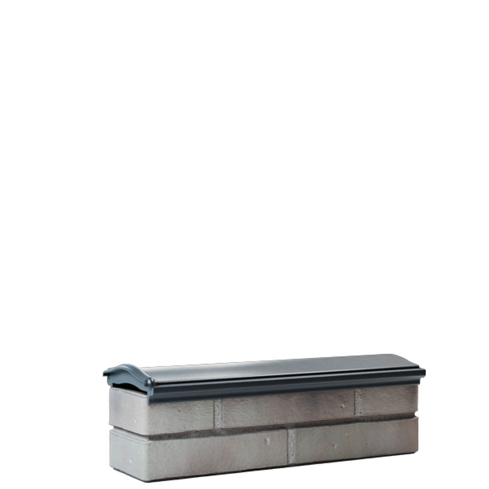 Парапет полимеркомпозитный Monblan 130мм (0,5 кирпич) серый